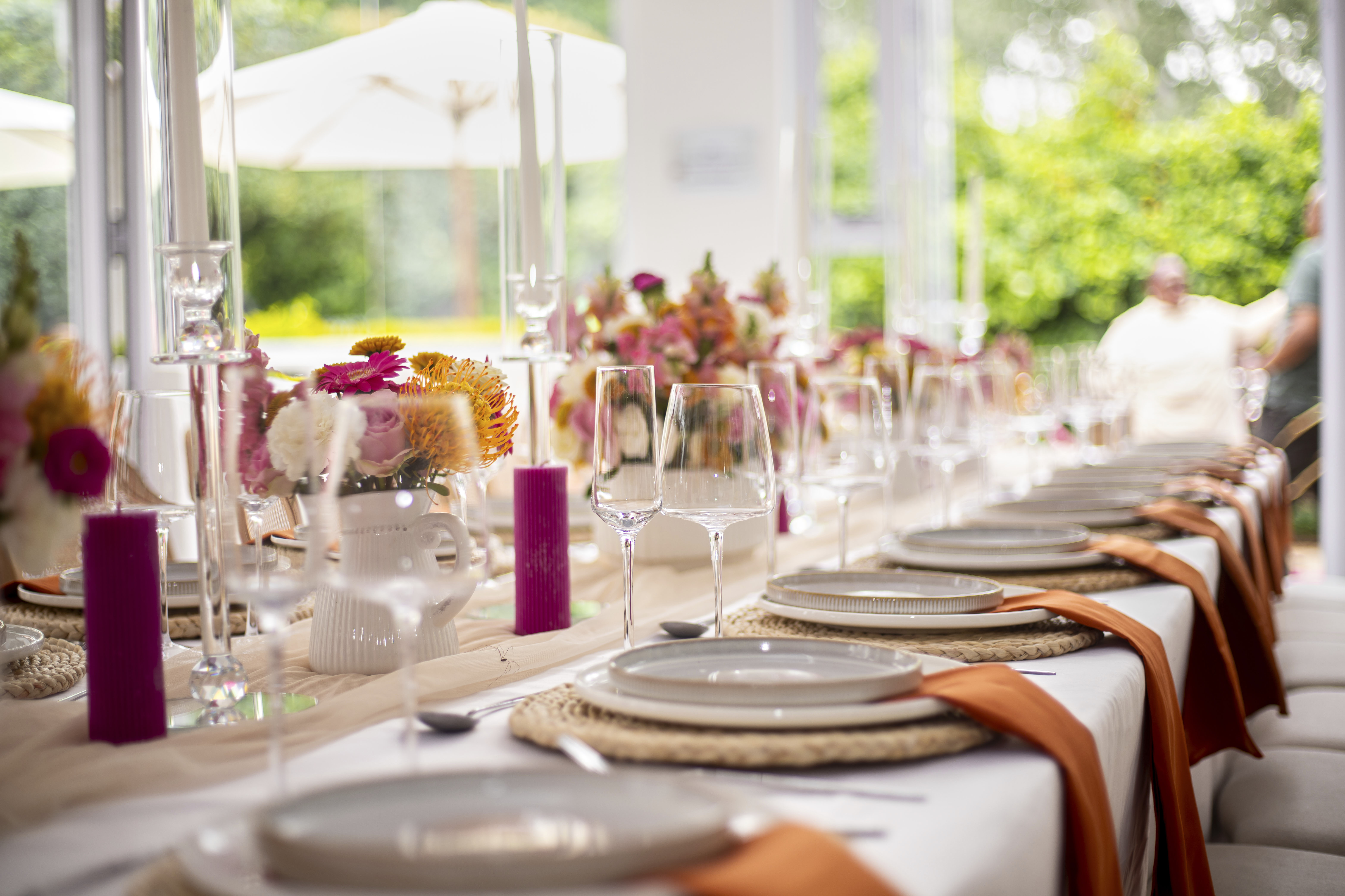 photorealistic wedding venue with intricate decor ornaments